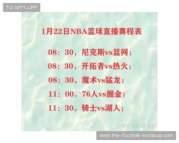 NBA季后赛最新赛程：完整对阵表与直播时间